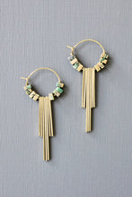 Load image into Gallery viewer, jasper brass geo hoops