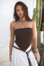 Load image into Gallery viewer, Strapless Self-Tie Scarf Top