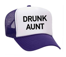 Load image into Gallery viewer, Drunk Aunt Trucker Hat: Jade/White