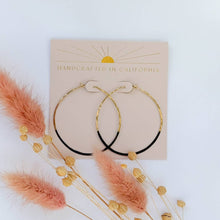 Load image into Gallery viewer, Patina Dipped Circle Hoops