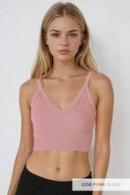 Load image into Gallery viewer, Ribbed V-Neck Bra Top