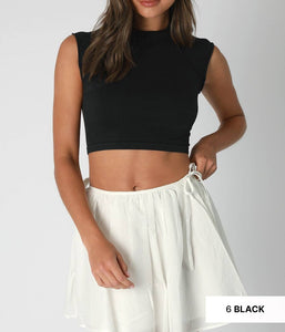 Exposed Seam Crop Top