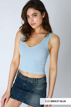 Load image into Gallery viewer, Reversible Ribbed Crop Top