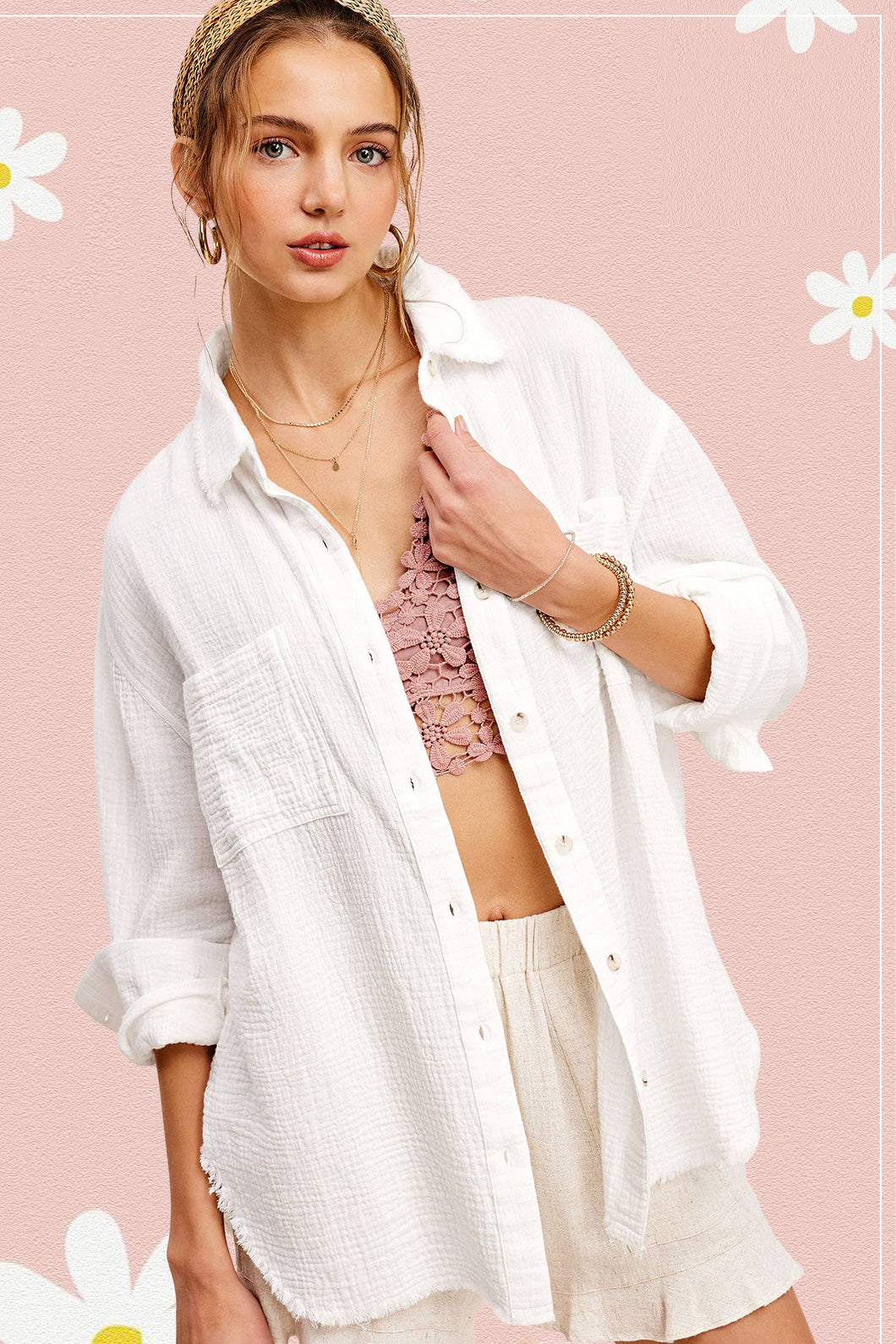 Breezy Button Down