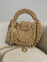 Load image into Gallery viewer, Handmade Mussel Crochet Purse