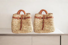 Load image into Gallery viewer, Handcrafted Parisian Straw Bag