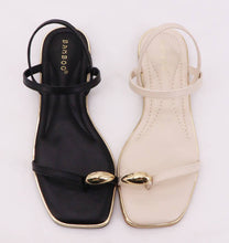 Load image into Gallery viewer, Lyra Metallic Thong Sandal