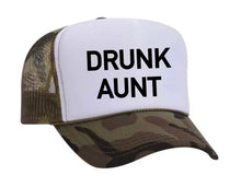 Load image into Gallery viewer, Drunk Aunt Trucker Hat: Jade/White