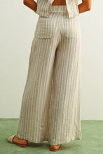 Load image into Gallery viewer, JACQUARD LINEN PANTS