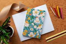 Load image into Gallery viewer, Blue Bouquet Layflat Journal Notebook