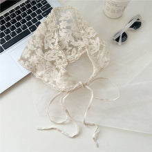 Load image into Gallery viewer, LACE TRIANGLE BANDANA HEADSCARF
