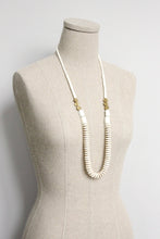 Load image into Gallery viewer, white magnesite long necklace