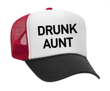 Load image into Gallery viewer, Drunk Aunt Trucker Hat: Jade/White