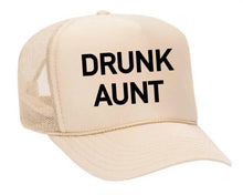 Load image into Gallery viewer, Drunk Aunt Trucker Hat: Jade/White