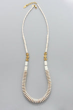 Load image into Gallery viewer, white magnesite long necklace