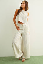 Load image into Gallery viewer, JACQUARD LINEN PANTS