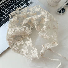 Load image into Gallery viewer, LACE TRIANGLE BANDANA HEADSCARF