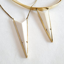 Load image into Gallery viewer, Brass horn bone collection necklace