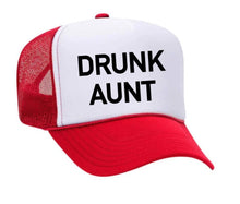 Load image into Gallery viewer, Drunk Aunt Trucker Hat: Jade/White