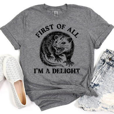 I'm a Delight Possum Tee
