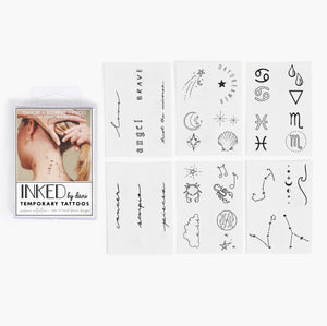 Zodiac Collection: Water Signs Temporary Tattoo Pack