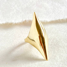 Load image into Gallery viewer, Brass spike dome ring