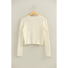 Load image into Gallery viewer, Cable Buttoned Cardigan