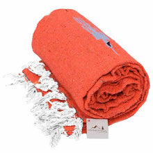 Load image into Gallery viewer, Orange Thunderbird Baja Yoga Blanket