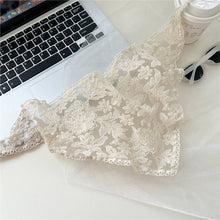 Load image into Gallery viewer, LACE TRIANGLE BANDANA HEADSCARF