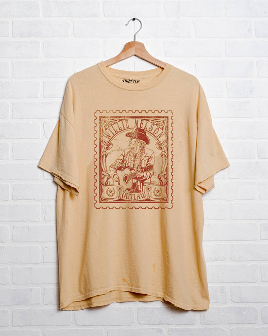 Willie Nelson Stamp Old Gold Tee
