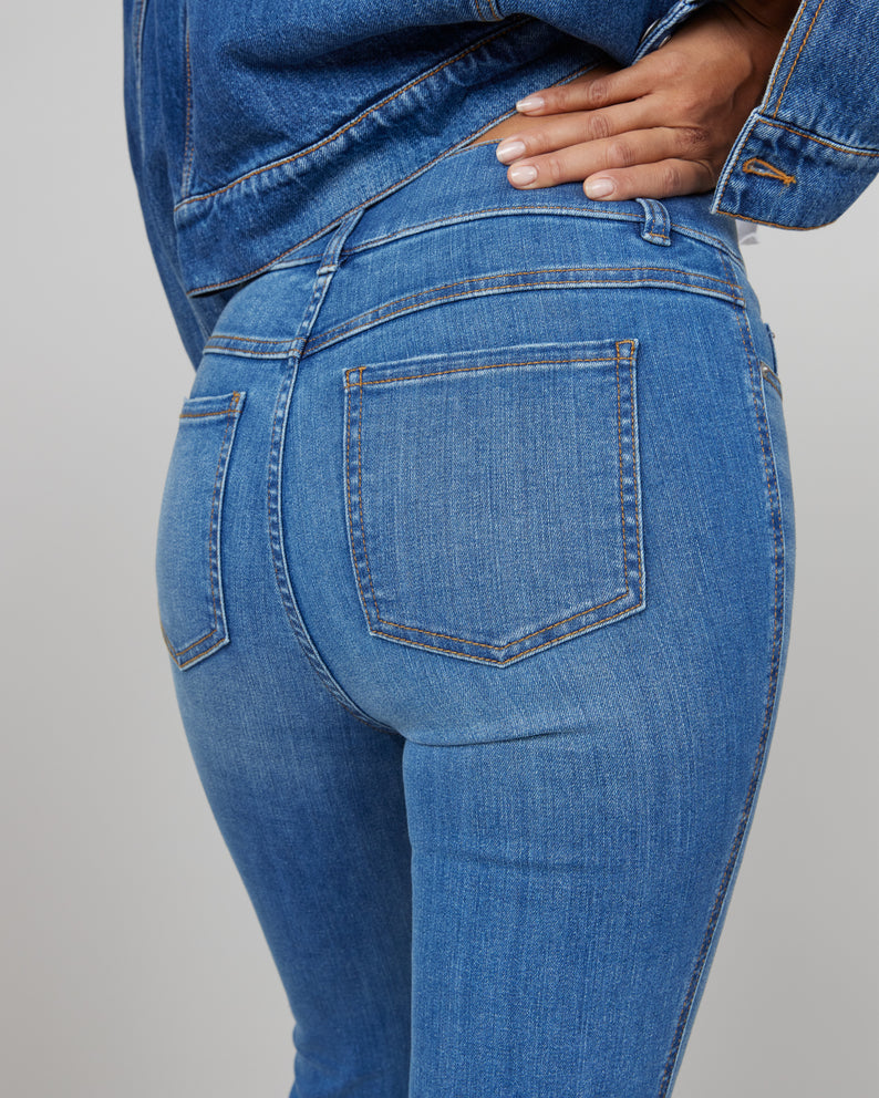 Spanx: Flare Jeans - Vintage Indigo (Petite) – B Social Boutique