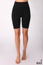 Load image into Gallery viewer, Ribbed High Waist Biker Short