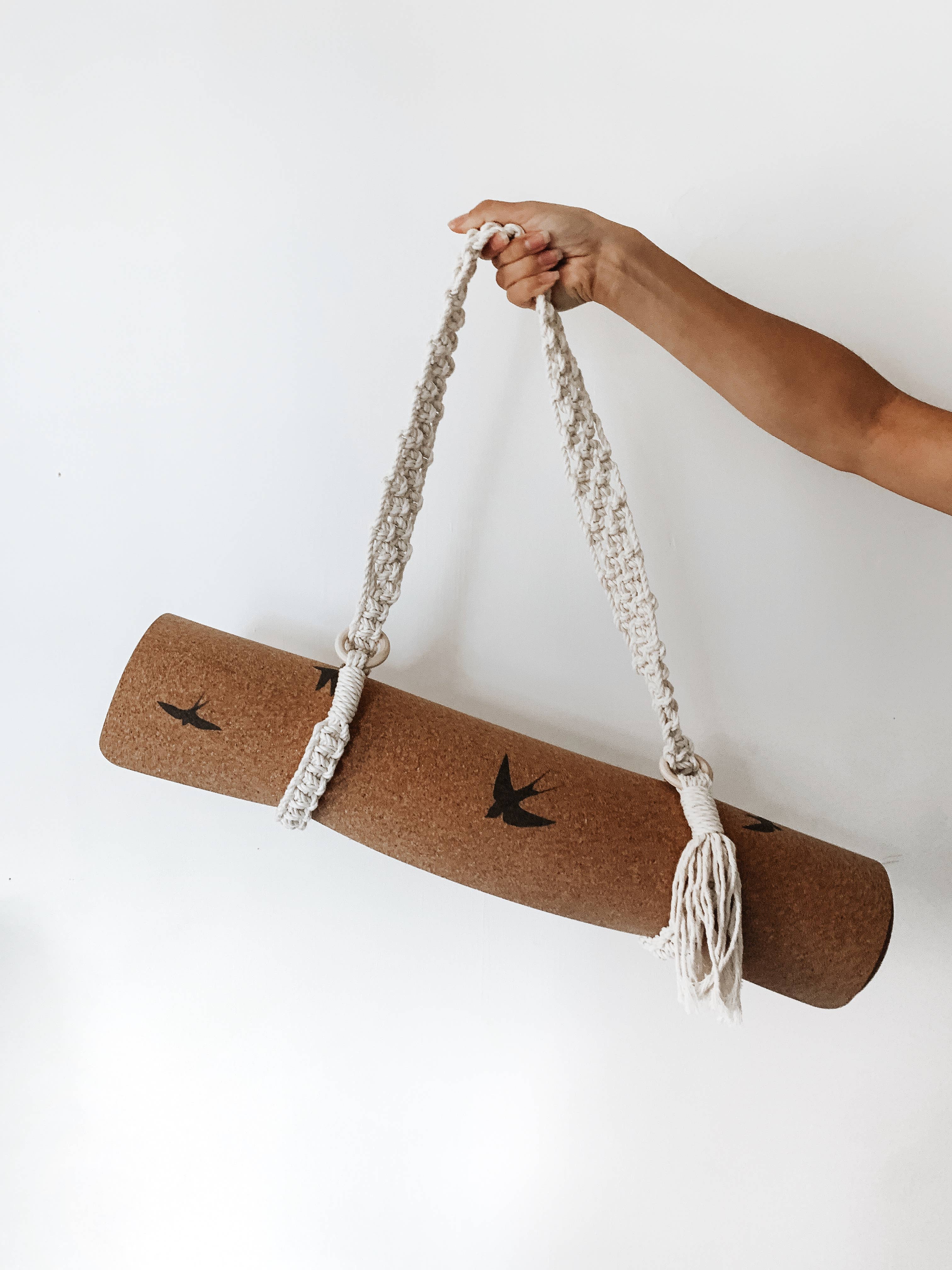 Handmade Macramé Yoga Mat Travel Strap – Fuss Boutique
