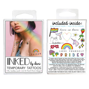 Rainbow Pack - Temporary Tattoos