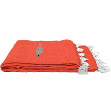 Load image into Gallery viewer, Orange Thunderbird Baja Yoga Blanket