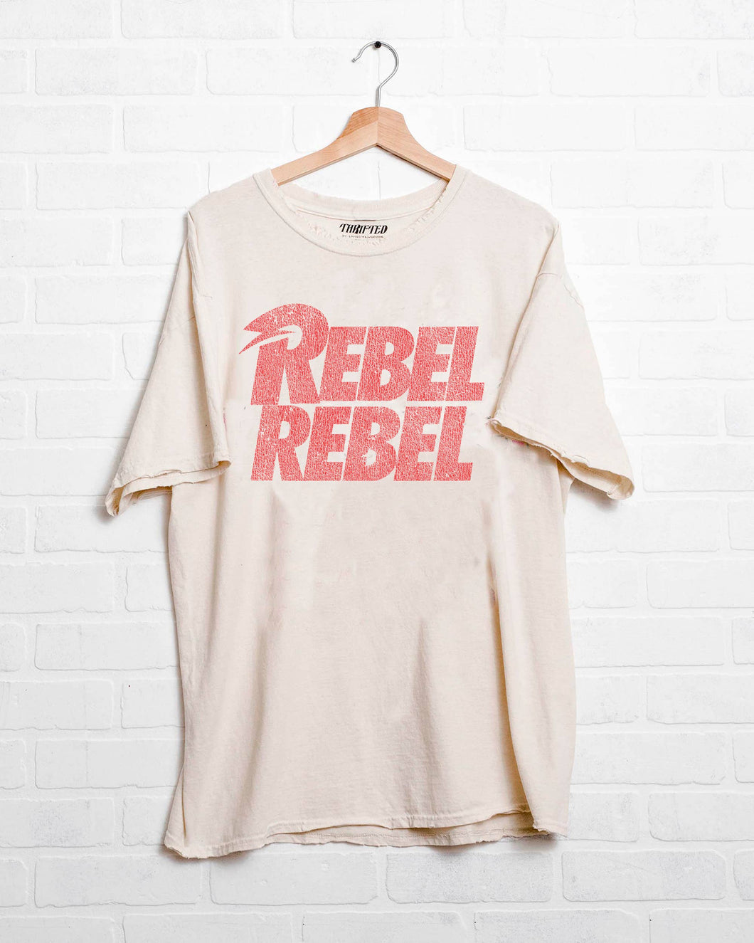 David Bowie Rebel Repeat Thrifted Graphic Tee