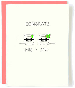 Mr. + Mr. Gay Wedding Card