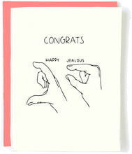 Load image into Gallery viewer, Jealous Congrats Card