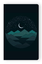 Load image into Gallery viewer, Between the Mountains and the Stars classic layflat notebook